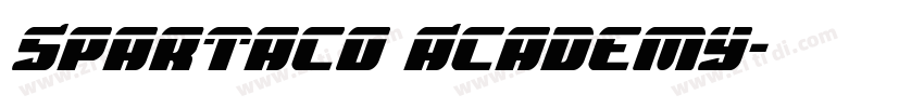 Spartaco Academy字体转换